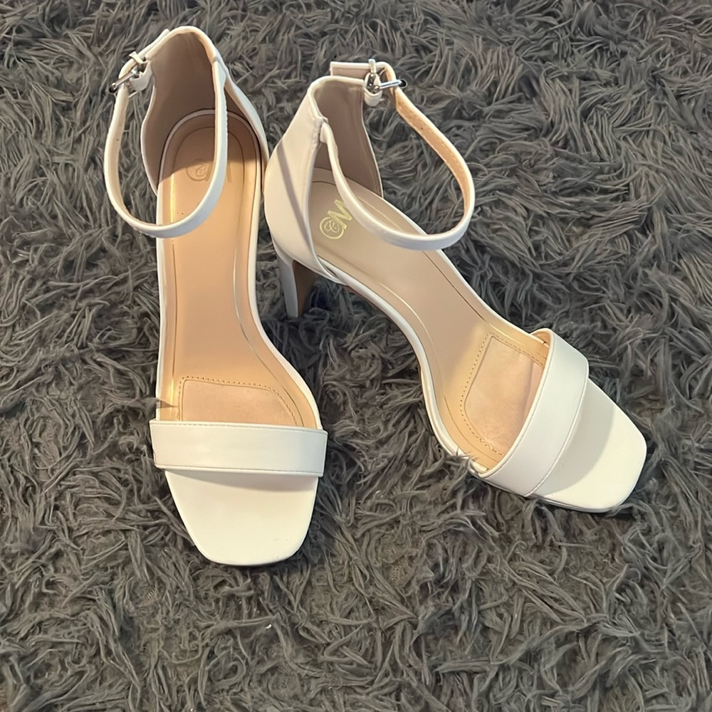 C&M White Heels
